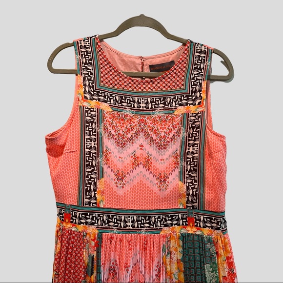 Anthropologie Bhanuni by Jyoti Pink Floral Maxi Dress - Picture 10 of 16